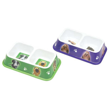 Double Square Bowl, produit pour animaux de compagnie